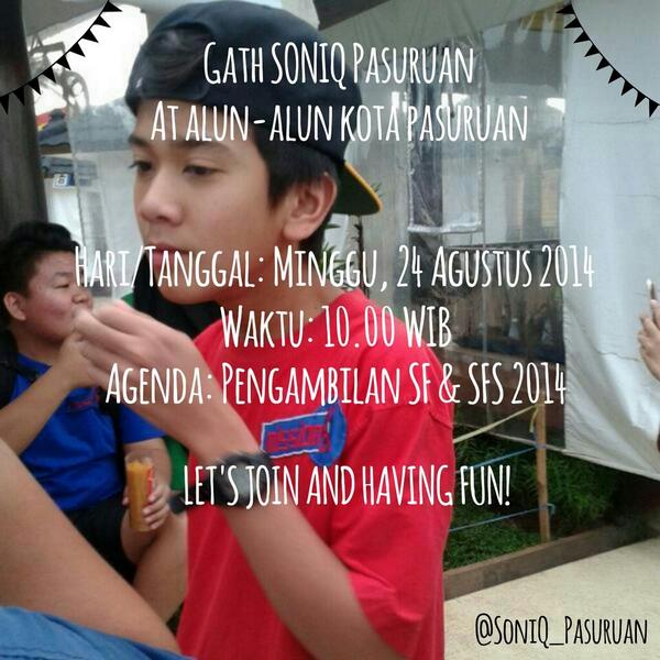 Ikut gath SonPas yuk! Tenang ga cm buat soniq aja, kivers sama alovers jg bisa ikutan, kita seru2an bareng! See you♥