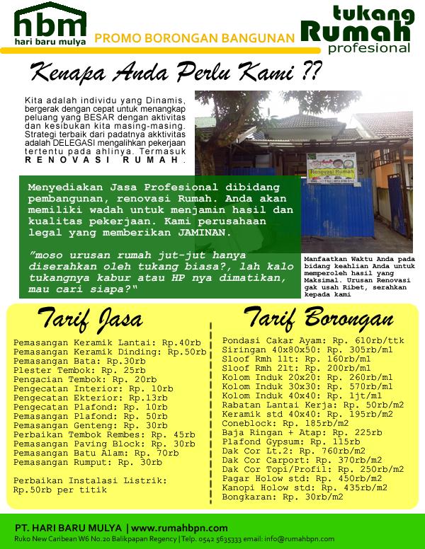 rumahbpn's tweet photo. Makasih min"@IklanBpn: #Info "@rumahbpn: Tarif Jasa &amp; Borongan Renovasi Rumah Balikpapan 2014. http://t.co/5kWVfQk6nk cc @HomeBalikpapan"