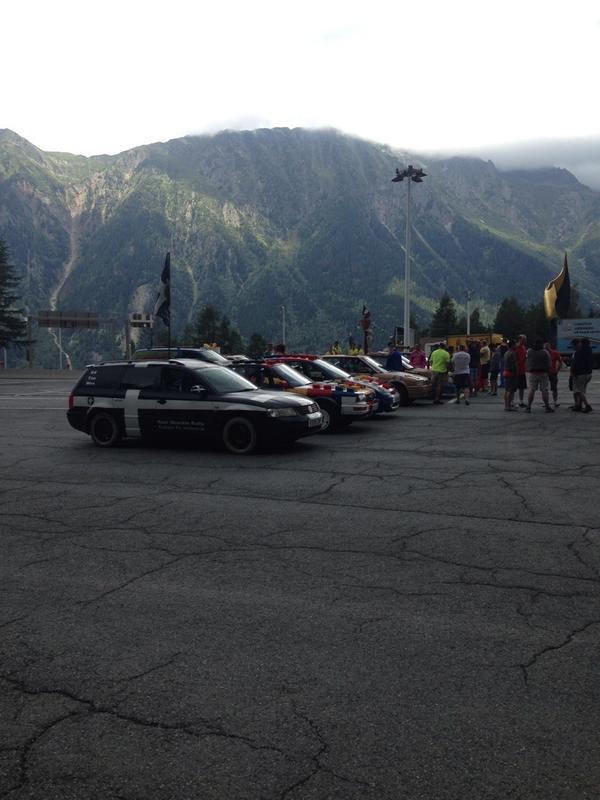 TheBeerTooles's tweet image. @ramshacklerally 9 cars all pulled before Mt. Blanc tunnel....