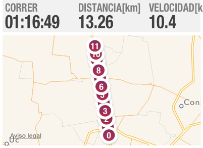 Maritosoliss's tweet photo. Estuve corriendo 13.26km con #PolarBeat. http://t.co/cp2JhofaC6 http://t.co/FHzzNaDcRH