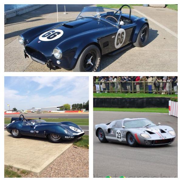Goodwood Revival is going to be exciting! I'm a lucky chap to be driving these beasts #GT40 #tojeiro #cobra