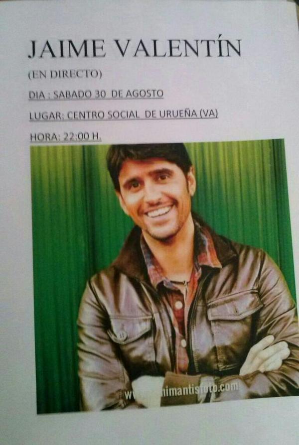 palomaymayte's tweet photo. El sabado 30 de agosto desde las 22:00 estara con nosotros jaime valentin Os esperamos!! http://t.co/v9s01MIH5V