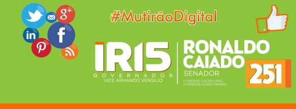 clarissamelo's tweet photo. Dia 05/10 todos já sabem #IrisGovernador #CaiadoSenador #AmorPorGoias @deputadocaiado @IrisRezendegov http://t.co/IQAhaIumEa