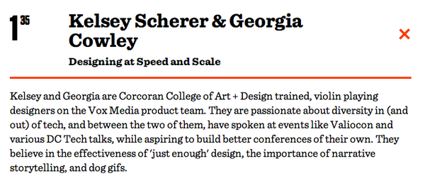 VoxProduct's tweet image. This speakers bio is everything. How can you not want to see @kelsa_ &amp;amp; @hellogeorgia at #ContraryCon today? #violins