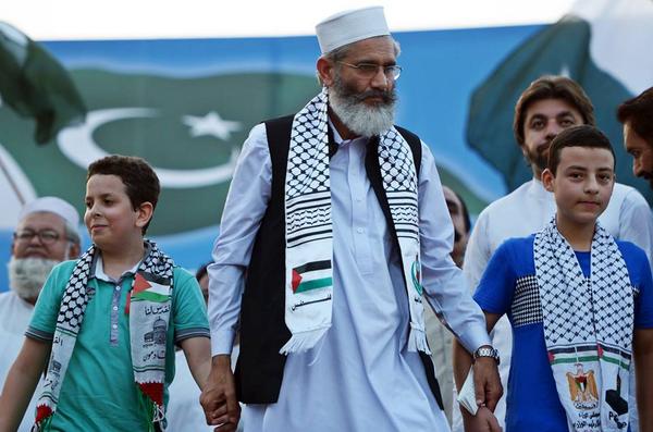 TanwerMoin's tweet photo. "@ahsan_jehangir: #PakistanwithGaza 10th august 2014 in Islamabad by JI. 
#ICC4Israel 
@JIPOfficial @SirajOfficial http://t.co/70pEnY6PuZ"