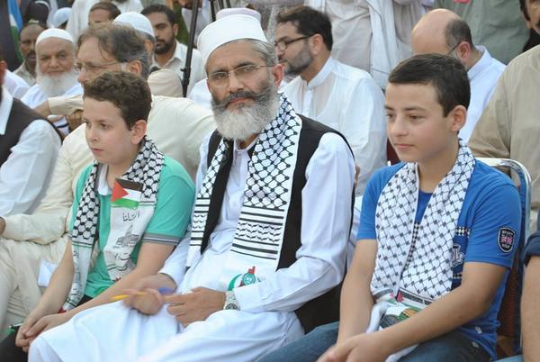TanwerMoin's tweet photo. "@ahsan_jehangir: #PakistanwithGaza 10th august 2014 in Islamabad by JI. 
#ICC4Israel 
@JIPOfficial @SirajOfficial http://t.co/70pEnY6PuZ"