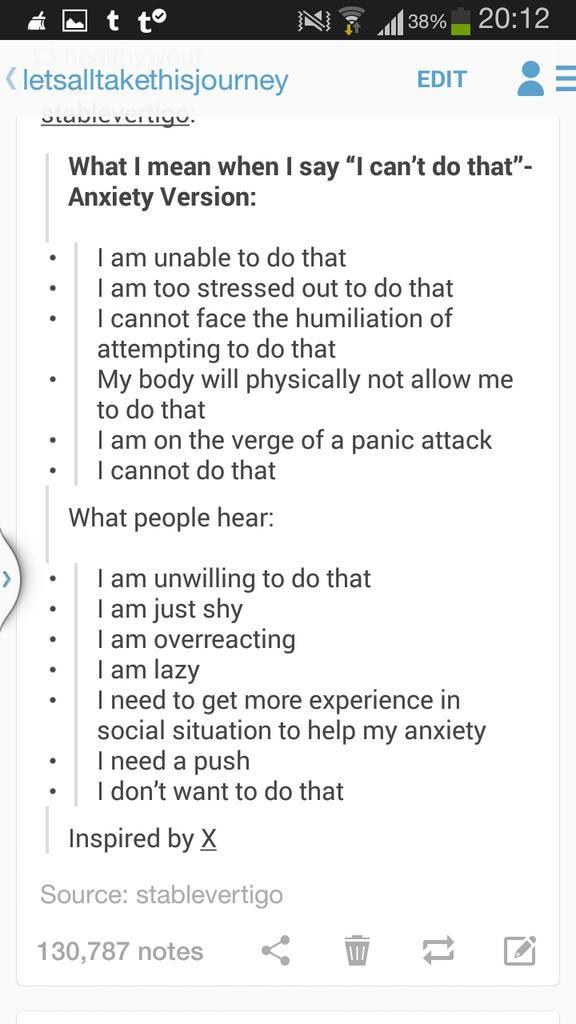 bigsisternenna's tweet image. What anxiety is like versus what people think anxiety is like.