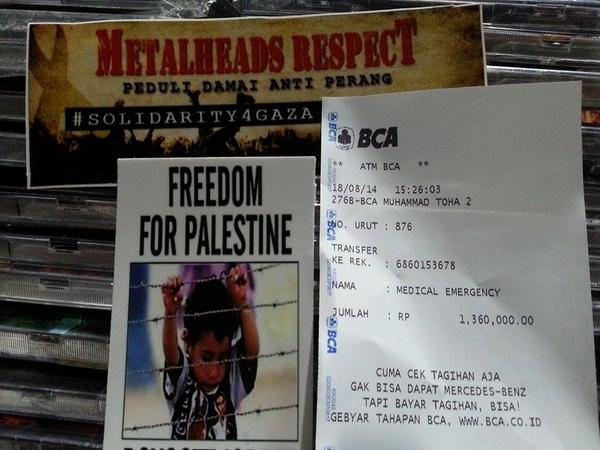 metalhdrespect's tweet image. #LatePost Bukti transfer donasi konser amal Metalheads Respect #Solidarity4Gaza #Session03 melalui @mercindonesia