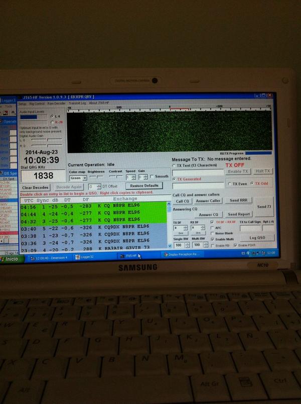 Last night I heard the first USA station in 160m band. The day for a complet QSO is more closer now.