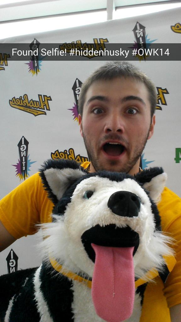 PraiseTheSon_MP's tweet photo. Found Selfie! #hiddenhuskie #owk14 http://t.co/bKly5ptu6n