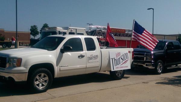 _johnthurston's tweet photo. Getting ready for the Sebastian County Fair parade! http://t.co/ZhZgYEA8GJ