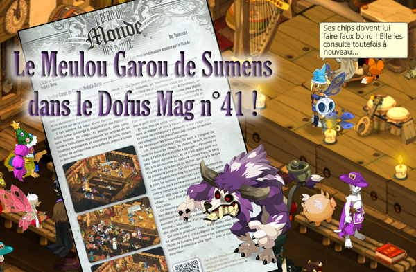 CNedoraRiem's tweet photo. Au fait, ce mois-ci vous retrouverez notre #MeulouGarou dans le 41ème @DofusMag dans un article d'@InnocenceSum ! ~S http://t.co/WRh7VNr9Ke