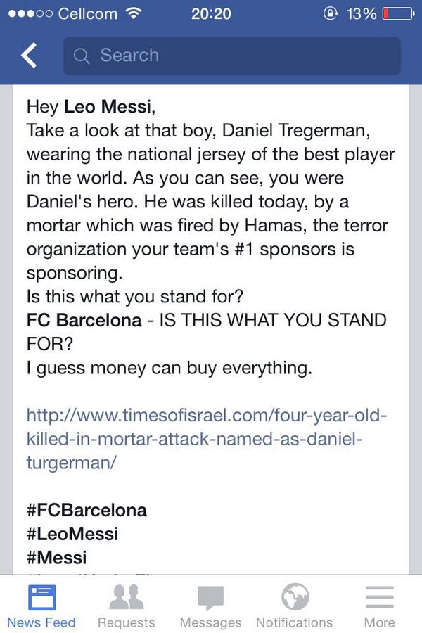 helendodim's tweet photo. @LeoMessi1987 http://t.co/CzD7gZwc2Z