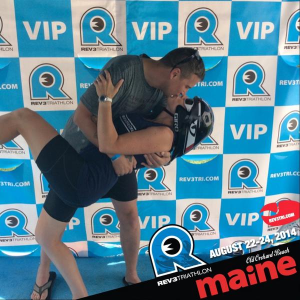cpep6's tweet photo. Happy honeymoon @triath23 photo booth @REV3TRI #maine - follow us @ http://t.co/tB7R6ktmva http://t.co/yJhbDLMo3U
