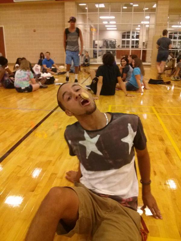 WinthropACAD042's tweet photo. Section 042 dominating in Minute to Win It games! Shout out to Prof. Rad for participating #firstnightwinthrop http://t.co/ZsI5hSWY1O