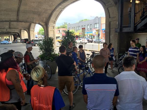 Getting ready to bike tour Sunnyside with @PurpleClarence @Streetfilms #bikenyc #nyc #queens #funwithfollowers