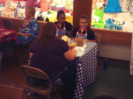 Denver4H's tweet image. That&apos;s it girls! #tellittothejudge #colostatefair #creativecooks