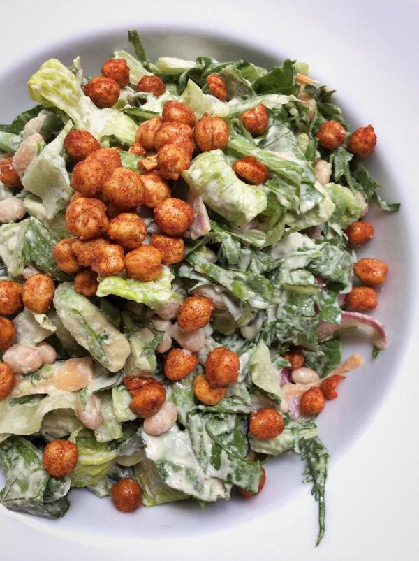 theWGV's tweet photo. OK. Super awesome #vegan summer salad. Thanks, @RJLussier's garden! http://t.co/foaYZ0fWAS