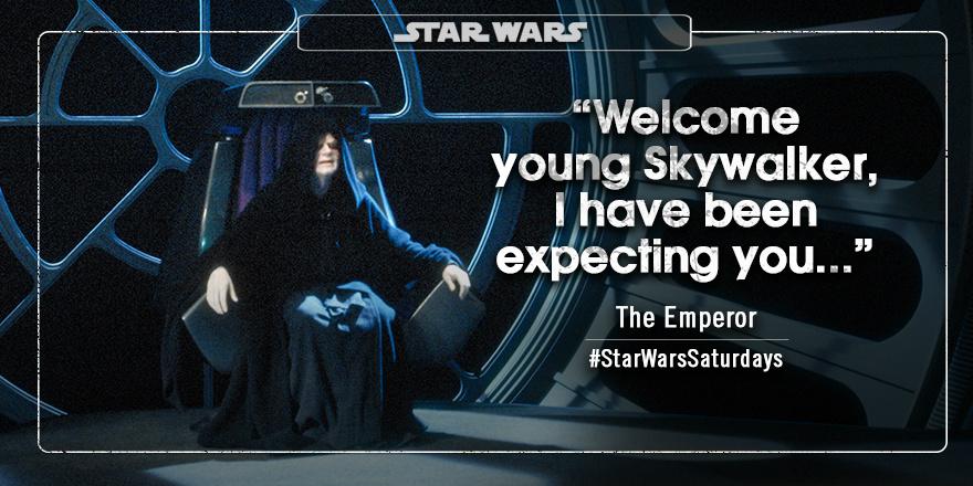 Star Wars Uk The Emperor Welcome Young Skywalker I Have Been Expecting You Starwarssaturdays Http T Co C5twc9hehr Twitter