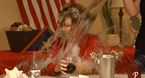 Sarah Palin Takes Ice Bucket Challenge VIDEO