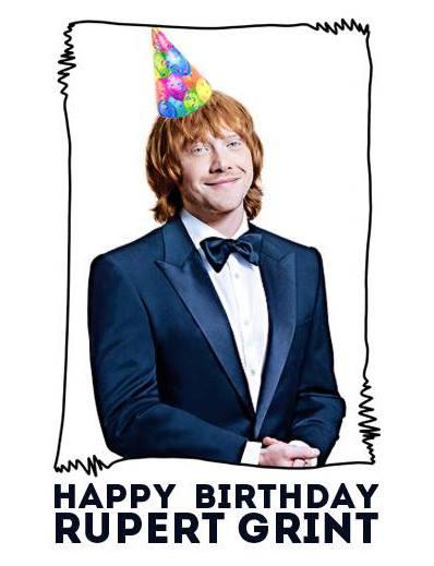 Happy Birthday Rupert Grint! Youre an amazing actor and my favorite ginger 