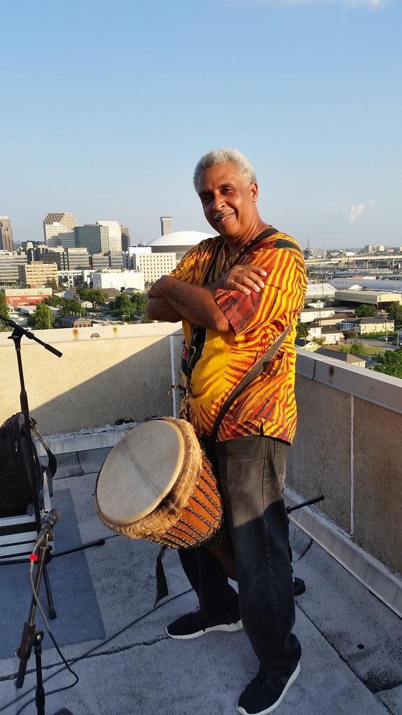 Baba Luther looking over New Orleans