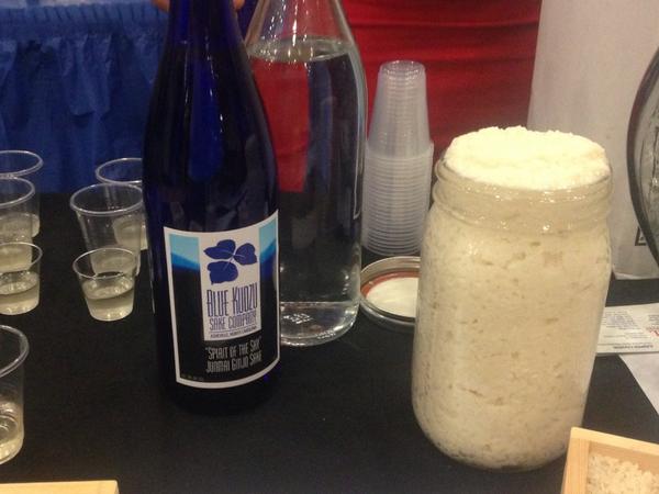 Local sake company. YES. @bluekudzuavl @avlwinefoodfest #sake #drank