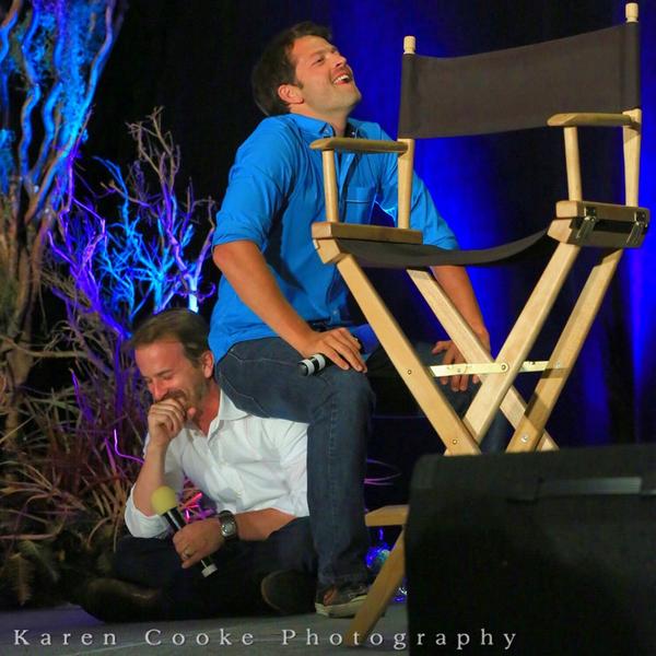 <a href="/mishacollins/">Misha Collins</a> <a href="/dicksp8jr/">Richard Speight, Jr.</a> #spn #VanCon