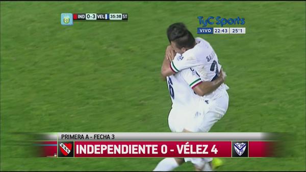 JuliCardella's tweet photo. "@TyCSports: #Vélez No te pierdas el gol olímpico de Rolón ante Independiente: http://t.co/OcLBAoU17l http://t.co/bPR7EH0VfR" #PerdonHijo