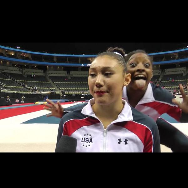 LaurieHernandez's tweet image. IM DYING @Simone_Biles @kyla_ross96