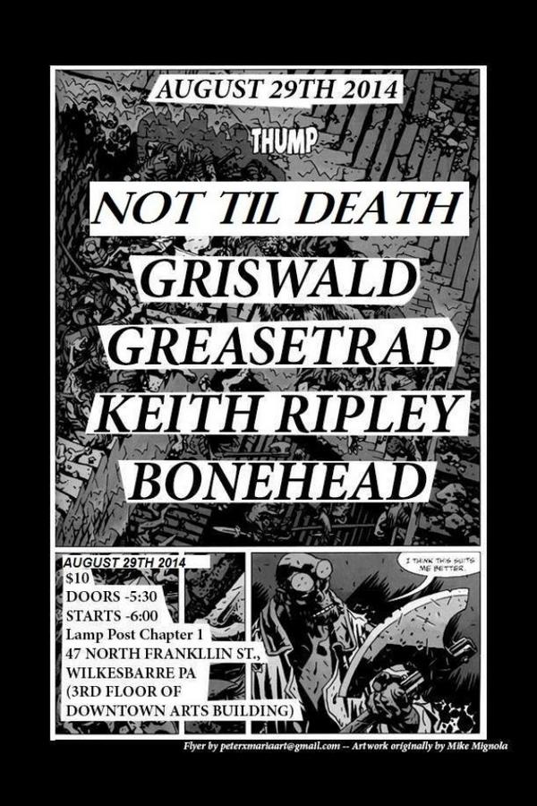 Show this Friday in WB. Come out and bang your fragile necks