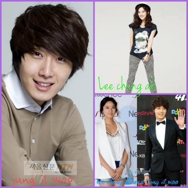 Lee chung ah and jung il woo Love team in korea
♥