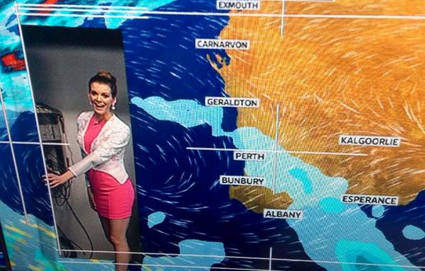 Amy_Greenbank's tweet photo. Bet you didn't know we had THIS sneaky compartment hiding behind our blue screen! #weathersecrets @SkyWeatherAUS http://t.co/BEEA2MeXod