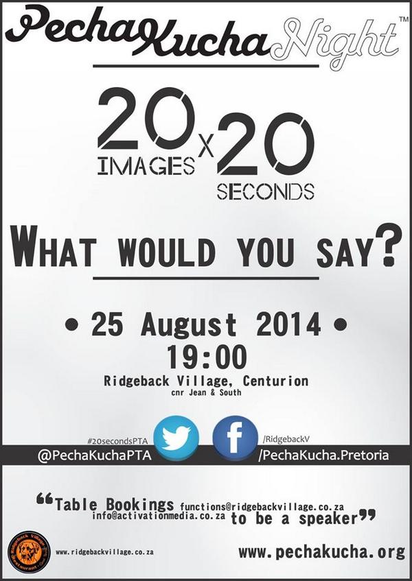Pecha Kucha tweet media