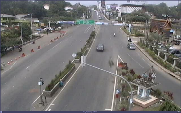 14.02 wib GAdog , situasi lalin ramai lancar  kedua arah