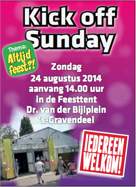 De officiële start van de Feestweek is vanmiddag om 14.00!!!