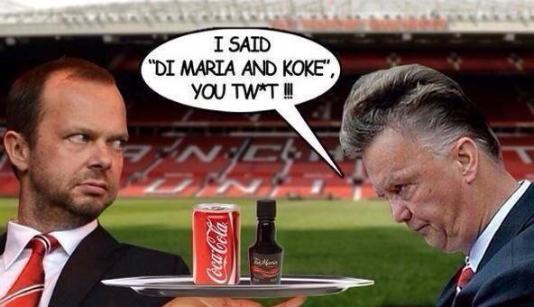 UpTheStakes's tweet photo. LVG &amp; Ed Woodward http://t.co/YjYGCGoDtc
