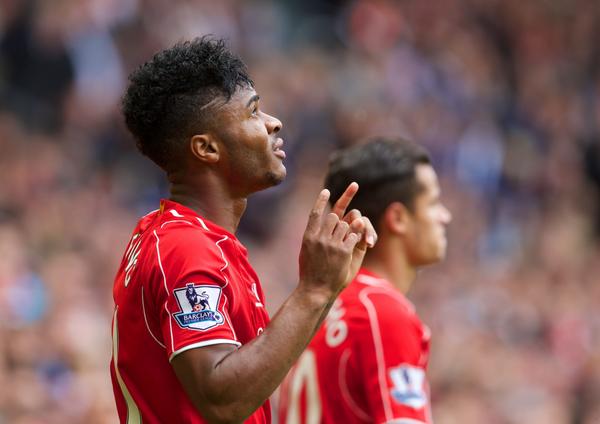 Steven Gerrard on <a href="/sterling31/">Sterling</a>: "He is as strong as an ox, he never gets knocked off the ball and has electric pace."