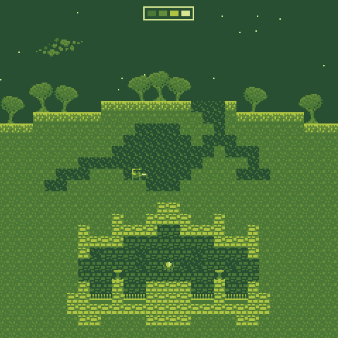 brokenbeachdev's tweet image. Making good progress so far. Here's a screenshot of one of the planets in my #LD48 entry.