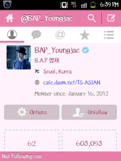 BAPIndonesia_'s tweet photo. [INFO] 140824 @BAP_Youngjae changed his twitter display picture using a fantaken! http://t.co/504ThT8Nhn (via.BAP_intl)