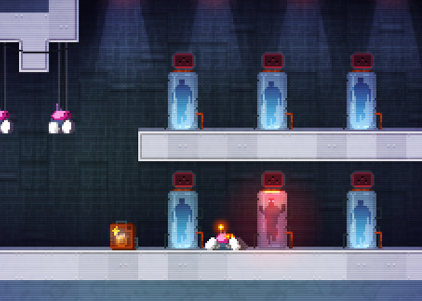 deepnightfr's tweet image. You play a Matrix maintenance robot. Plug humans back to the system :) #screenshotsaturday #LD48