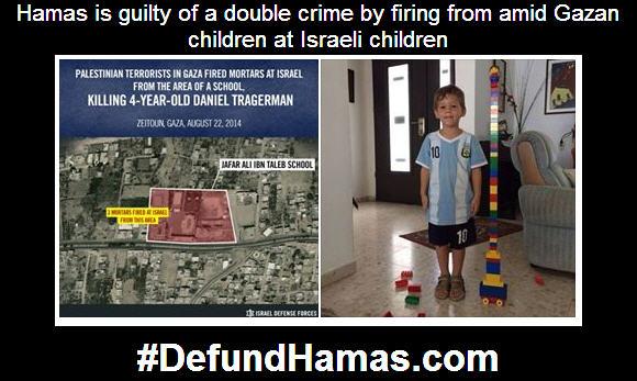 StopUSShariaism's tweet image. Hamas guilty of a double crime: firing from amid Gazan children at Israeli children #DefundHamas 
#IStandWithIsrael