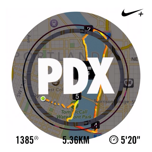 sunday runday #pdx I just ran 5.36 km with Nike+. go.nike.com/051gjqlg #nikeplus