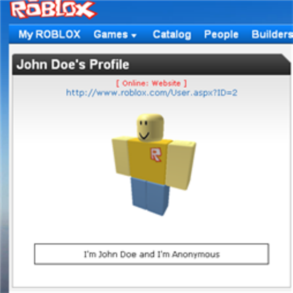 John Doe On Roblox