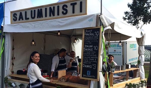 Meet the makers this weekend <a href="/SalamiFesta/">MelbourneSalamiFesta</a> pop-up stall at Northcote Town Hall. <a href="/Saluministi/">Saluministi</a> cooking up porchetta! Yum