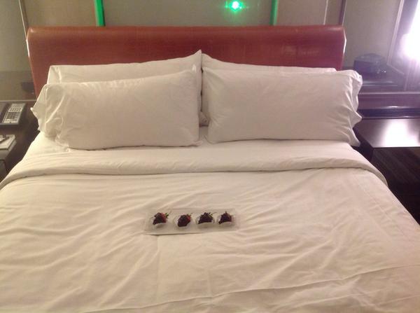 Late night Honeymoon treat from <a href="/MGMGrand/">MGM Grand Hotel</a>. Thanks guys!