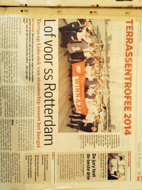 TonWesselink's tweet photo. Mijn glimlach blijft zeker een week in "juichstand" staan. Trots op hele team #de_rotterdam #Rotterdam @RDStad http://t.co/qSoRvGkMLZ