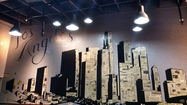 heygwenlane's tweet photo. Checking out @FoodHausCafe and found this cool wall art. #DTLA #foodie #mydayinla http://t.co/GMFqaCrbo8