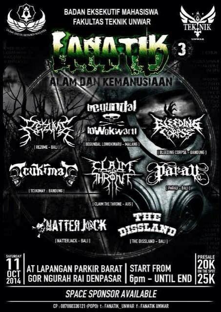 Sampai Ketemu di "FANATIK#3" 11 Okt 2014 @Gor_Ngurah_Rai_Bali, Salam CGB.. #CGBArmy #rezumeinfo #rezumegigs #croottt