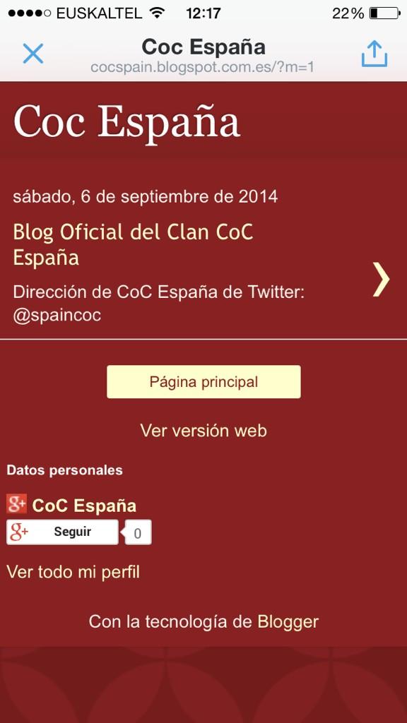 CoC España tweet media